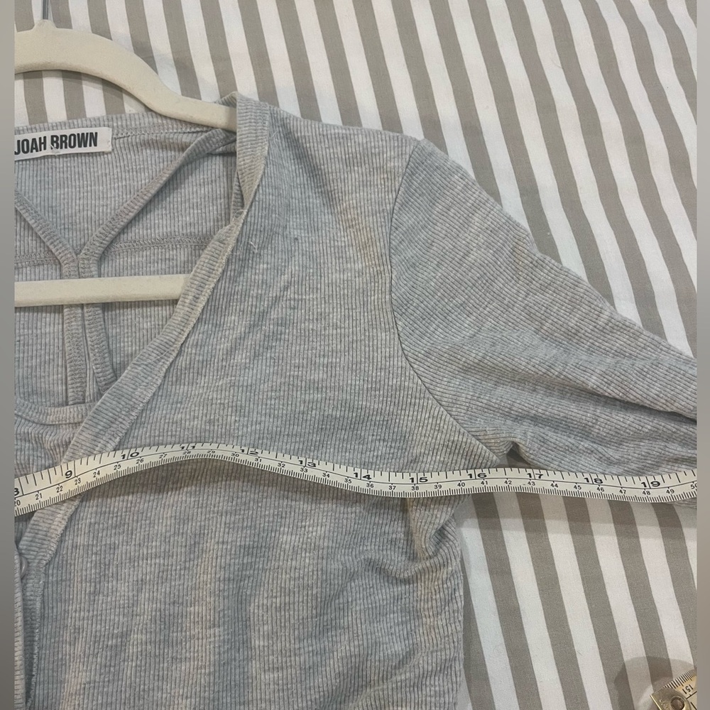Joah Brown Ribbed Cardigan and Cami - Picture 7 of 8